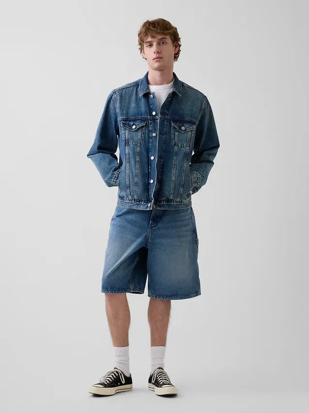10,5" Baggy denim-snekker Shorts