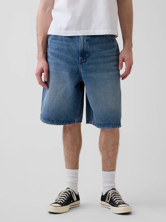 10,5" Baggy denim-snekker Shorts