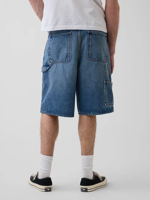10,5" Baggy denim-snekker Shorts