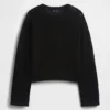 100 % bomull, heklet, avslappet genser