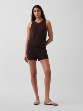 100 % bomull, heklet, enkle Shorts