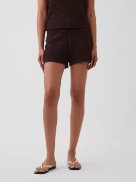 100 % bomull, heklet, enkle Shorts