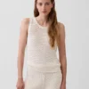 100 % bomull, heklet tank-top