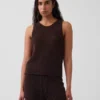 100 % bomull, heklet tank-top