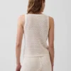 100 % bomull, heklet tank-top