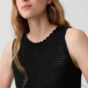 100 % bomull, heklet tank-top