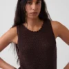 100 % bomull, heklet tank-top