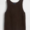 100 % bomull, heklet tank-top