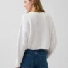 100 % bomull, oversized, kort genser i Americana-stil