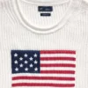 100 % bomull, oversized, kort genser i Americana-stil