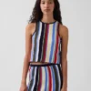 100 % bomull, stripet halterneck-gensere