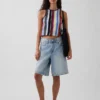100 % bomull, stripet halterneck-gensere