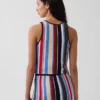 100 % bomull, stripet halterneck-gensere