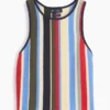 100 % bomull, stripet halterneck-gensere