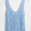 100 % bomulls-genser med pointelle-mønster