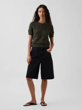 100 % bomullsgenser i heklet stil