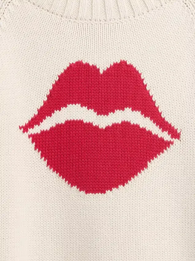 100 % bomullsgenser med «Kiss»-raglan