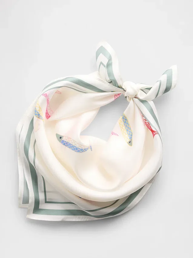 100 % silke, oversized bandana