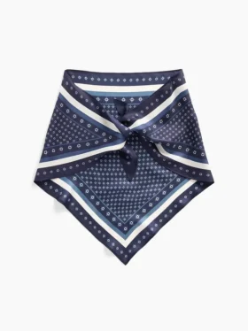 100 % silke, oversized trekantet bandana-skjerf