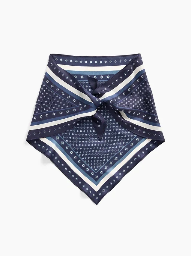 100 % silke, oversized trekantet bandana-skjerf