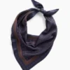 100 % silke, oversized trekantet bandana-skjerf