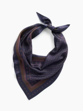 100 % silke, oversized trekantet bandana-skjerf