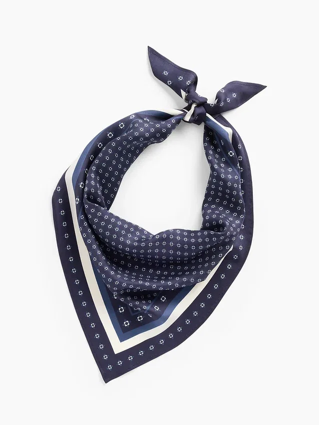 100 % silke, oversized trekantet bandana-skjerf