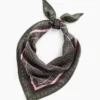 100 % silke, oversized trekantet bandana-skjerf
