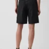 11" langmodell denimshorts med middels høy midje