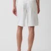 11" langmodell denimshorts med middels høy midje