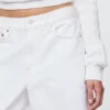11" langmodell denimshorts med middels høy midje