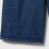 11" langmodell denimshorts med middels høy midje