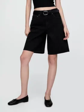 11″  Mid Rise Longline-jeansshorts