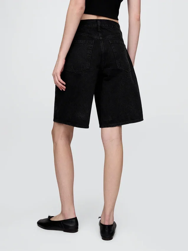 11" Mid Rise Longline-jeansshorts
