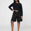 11" Mid Rise Longline-jeansshorts