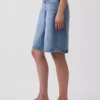 11" mid-rise Micro Belt Longline-jeansShorts