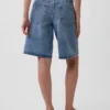 11" mid-rise Micro Belt Longline-jeansShorts