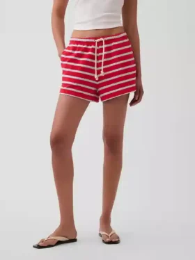 3,5″ avslappede shorts i frotté