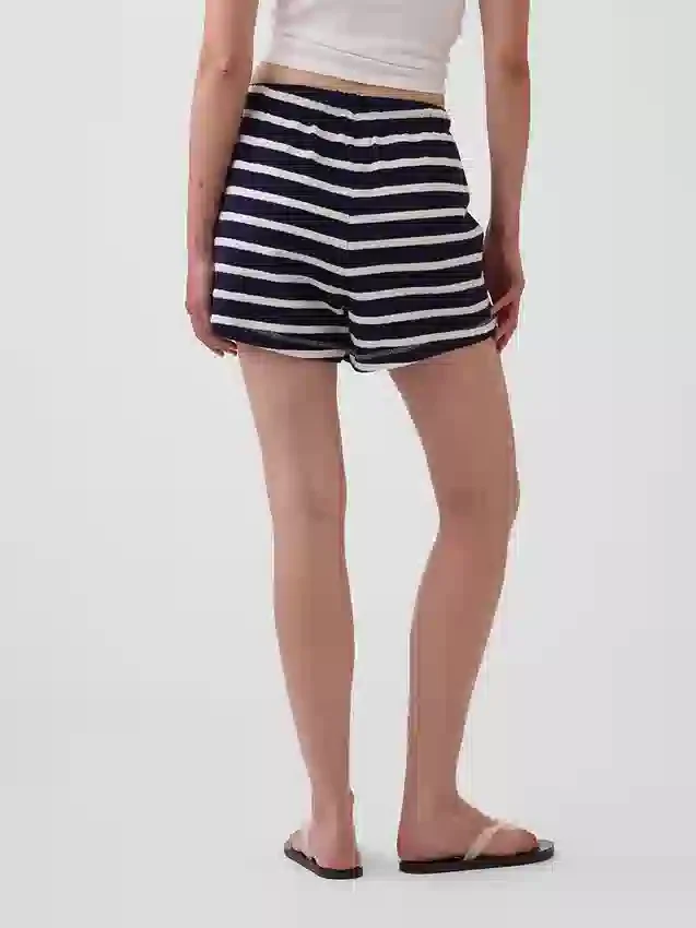 3,5" avslappede shorts i frotté