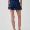 3,5" høye, avslappede, rette denimshorts i sjømannstil