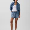 3,5” lavt sittende, lette denimshorts