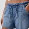 3,5” lavt sittende, lette denimshorts