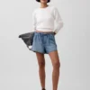 3,5” lavt sittende, lette denimshorts