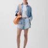 3,5” ultramyke, lavt sittende, komfortable denim Shorts