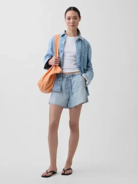 3,5” ultramyke, lavt sittende, komfortable denim Shorts