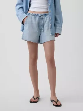 3,5” ultramyke, lavt sittende, komfortable denim Shorts