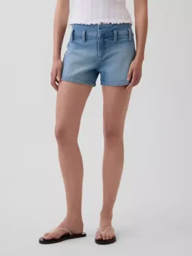 3″ denimshorts med lav midje