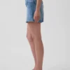3" denimshorts med lav midje