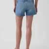 3" denimshorts med lav midje