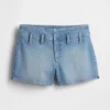 3" denimshorts med lav midje
